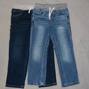 2 Pairs - Cat & Jack Boys 4T pull-on jeans